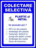 Indicator pentru colectare plastic si metal