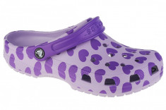 Papuci flip-flop Crocs Classic Easy Icon Clog K 207599-530 violet foto