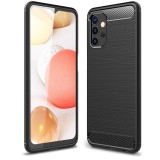 Husa TPU Tech-Protect Carbon pentru Samsung Galaxy A32 5G A326, Neagra