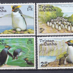 DB1 Tristan da Cunha 1974 Fauna Pasari Pinguini 4 v. MNH