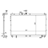 Radiator racire Hyundai H1, 11.2007-, Motorizare 2, 5 Crdi 125kw Diesel, tip climatizare fara AC, cutie Manuala, dimensiune 776x435x20mm, Cu lipire f