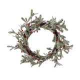 Cumpara ieftin Decoratiune - Wreath Plastic Foam Berries Glitter - Green | Kaemingk