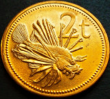 Moneda 2 TOEA - PAPUA NOUA GUINEE, anul 2002 *cod 5017 B = UNC