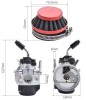 Carburator kit motor bicicleta 80cc TUNING, China