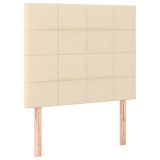 Cumpara ieftin Tablie de pat crem 100x5x118/128 cm, material textil