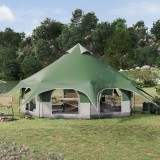 vidaXL Cort de Familie Verde 10 persoane 42017391