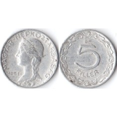 Ungaria 1961 - 5 filler, circulata