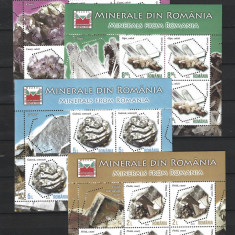 ROMANIA 2018 - MINERALE DIN ROMANIA, MINICOLI, MNH - LP 2200