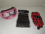 Cumpara ieftin Set accesorii moto -off road-atv-bicicleta-tricicleta:Ochelari,manusi si cagula, marimi;M,L.XL