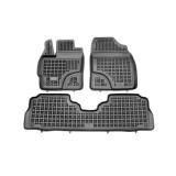 Set covorase auto din cauciuc TOYOTA PRIUS+ (XW30), 01.2012-, presuri tip tavita, negru, Rapid