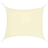 Outsunny Voal de umbra pătrat 3x3m material pentru exterior protecție anti-UV, pentru grădină terasă exterior patio piscină balcon, crem | Aosom Roman