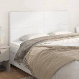 VidaXL Tăblii de pat, 4 buc, alb, 90x5x78/88 cm, piele ecologică