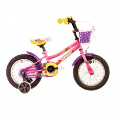 Bicicleta Copii Dhs 1402 2022 - 14 Inch, Roz foto