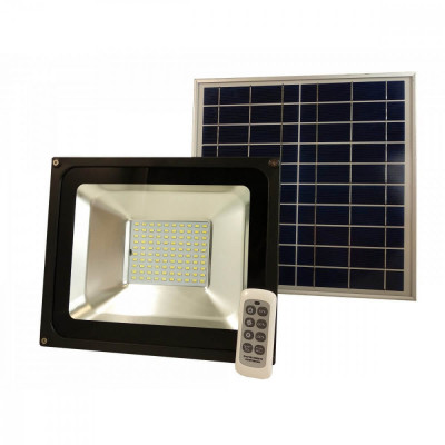 Proiector Solar LED 50W 7,4V 10000mAh cu Telecomanda foto