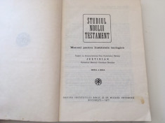 STUDIUL NOULUI TESTAMENT, MANUAL PT INSTITUTELE TEOLOGICE IBM 1983- PF IUSTIN foto