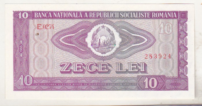 bnk bn Romania 10 lei 1966 unc