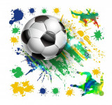 Cumpara ieftin Sticker decorativ cu Fotbal, 90 cm, 1123STK
