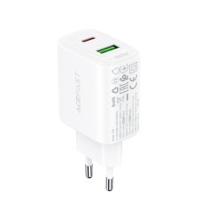 Acumulator pentru priza, usb, type-c, 20w, fast charging - acefast - white foto