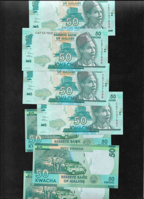 Malawi 50 kwacha 2020 unc pret pe bucata foto