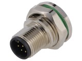 Soclu M12 PIN 8 tată DeviceNet CANopen THT IP67 30V