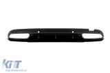 Difuzor tip C63 editia 1 potrivit pentru bara de protectie spate A Design a Mercedes C-Class W205 2013-2020 -oo--oo-, cu garnitura de lac negru Perfor