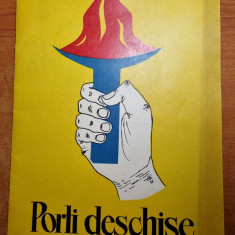 revista liceului c.a. rosetti bucuresti - porti deschise - iulie decembrie 1975