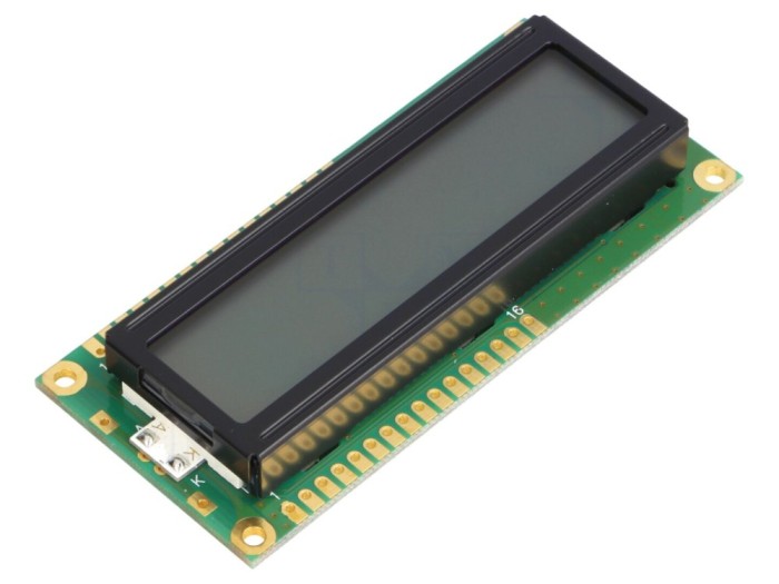 Afișaj LCD alfanumeric 16x2, LED