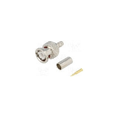 Conector BNC, 50Ω, tata, aurit, AMPHENOL - B1121A1-ND3G-1-50