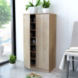 VidaXL Pantofar cu 7 rafturi, culoarea stejarului