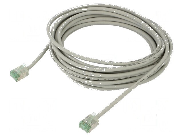 Cablul de rețea U/FTP Cat 8.1 LSZH gri 5m 32AWG