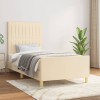 VidaXL Cadru de pat fără saltea, crem, 100x200 cm, textil 3125200