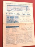 Program meci fotbal &quot;SOIMII&quot; IPA SIBIU - FLACARA MORENI (10.11.1985)