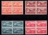 A11 TX9 12 - 1947 - Uzuzle Mihai I - vederi - perechi de cate patru timbre, Regi, Nestampilat