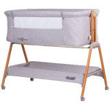 Cumpara ieftin Patut Co-Sleeper Chipolino Sweet Dreams grey wood