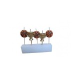 Set 5 lumanari pentru tort mingi baschet si cupe 7 cm
