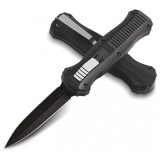 Cutit Automat Depox, Lama Otel 23cm, Spargator Sticla, Negru, Camping, Buzunar, Metalic