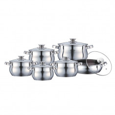 Set oale inox Peterhof, 12 piese, capace incluse foto