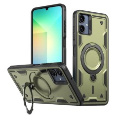 Husa military armour cu inel metalic, ALC MOBILE, compatibila cu Samsung Galaxy A06, Verde