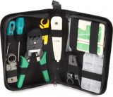 Set de reparare LAN a cablului de rețea 9 in 1 + husa depozitare neagra