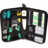 Set de reparare LAN a cablului de rețea 9 in 1 + husa depozitare neagra