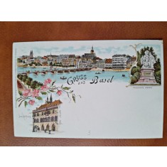 Carte postala, Basel, inceput de secol XX