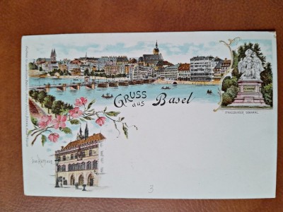 Carte postala, Basel, inceput de secol XX foto