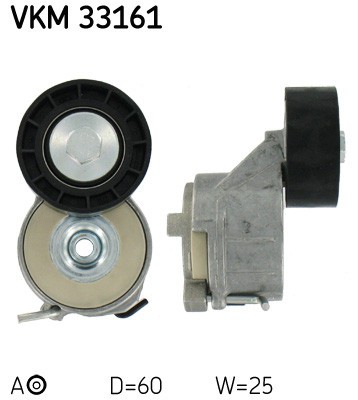 SKF VKM 33161 rola intinzator,curea transmisie