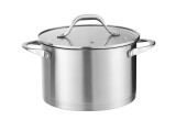 Oala din inox Zilan ZLN1368, 5.5L, Diametru 24 cm, manere nituite, Compatibil gaz, inductie &amp; electric, Compatibil masina de spalat vase