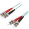 Cablu patch cord fibră OM3 ST/UPC 2m