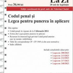 Codul penal si Legea pentru punerea in aplicare Act.24 iulie 2023 Ed. Spiralata