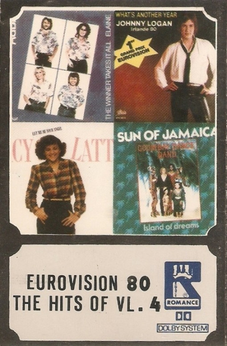 Casetă audio Eurovision 80 The Hits Of Vl. 4, originală