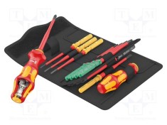 Kit şurubelniţe izolate slim 1kVAC WERA Kraftform Kompakt Turbo