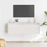 vidaXL Dulap de perete, alb, 100x30x35 cm, lemn masiv de pin 813467