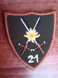 C7 13 - Ecuson tematica militara - vanatori munte - piese de colectie!